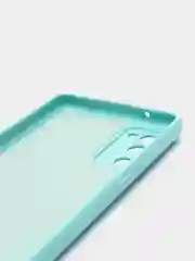 Бирюзовый силиконовый чехол Samsung Galaxy A03 Core, S22, S21, S20FE, с защитой камеры и бортами