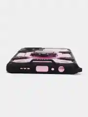 Тёмно-розовый чехол противоударный с кольцом-держателем на Oppo Reno 6 Reno6 (Оппо Рено 6)