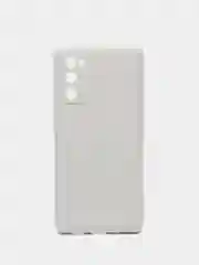 Белый силиконовый чехол Samsung Galaxy A03 Core, S22, S21, S20FE, с защитой камеры и бортами