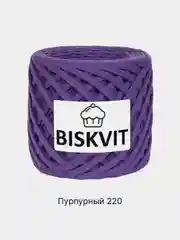 Темно-синий пряжа Трикотажная Biskvit 100% Хлопок 330г 100м ( Бисквит Часть 1 )