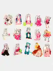 Наклейки стикеры Аниме Эроманга хентай/Eromanga/37шт/ Стикерпак