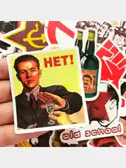 Наклейки стикеры СССР Сталин Ленин /50шт/ Стикерпак