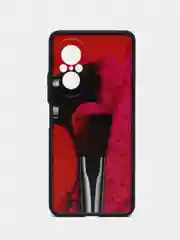 Розовый чехол с ярким рисунком/принтом на Huawei Nova 9 SE (Хуавей Нова 9 СЕ)