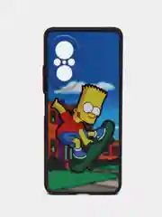 Голубой чехол с ярким рисунком/принтом на Huawei Nova 9 SE (Хуавей Нова 9 СЕ)