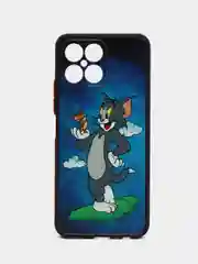 Синий чехол с рисунком на Huawei Honor X8 ( Хуавей Хонор Х8)