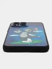 Синий чехол с рисунком на Huawei Honor X8 ( Хуавей Хонор Х8)