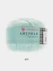 Бирюзовый пряжа Пехорка Ажурная 100% мерсеризованный хлопок 50г 280м