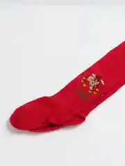 Красный колготки детские для мальчиков и девочек с рисунком с принтом