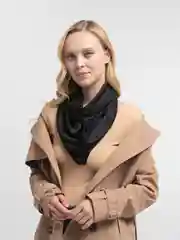 Платок черный однотонный, 90 х 90