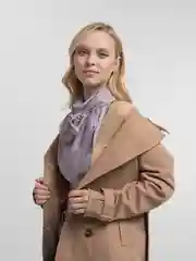 Серый металлик однотонный платок 90х90