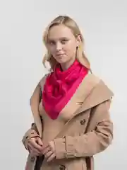 Фуксия однотонный платок 90х90