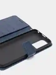 Темно-синий кожаный PU чехол-книжка Xiaomi Redmi 10, 4G
