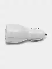 Белый автомобильная зарядка , быстрая зарядка QC3.0, 2xUSB, 3.1A, 12V