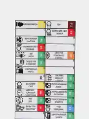 Карта предохранителей Fuse Card для автомобиля VW Polo Sedan 2011-2020