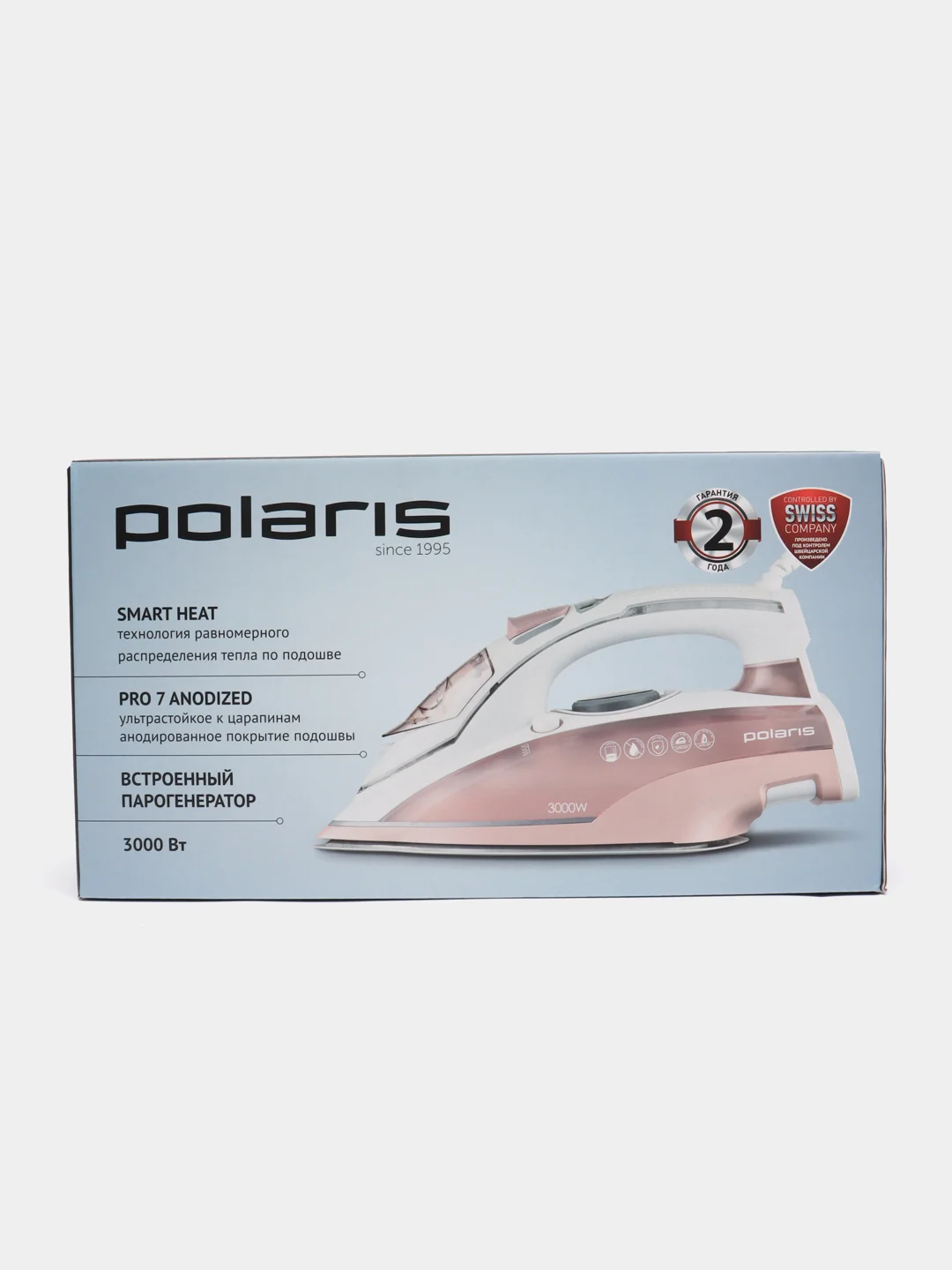 Утюг Polaris PIR 3074 SG AA, 3 m, бело-коралловый