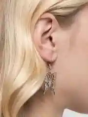 Серебряный серьги "Бабочки"