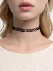 Черный чокер плетеный, ожерелье, украшение на шею, колье