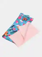 Розовый чехол-мешочек для очков с салфеткой