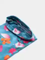 Салатовый чехол-мешочек для очков с салфеткой