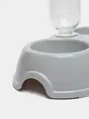 Розовый миска двойная, автопоилка с кормушкой, для кошек и собак
