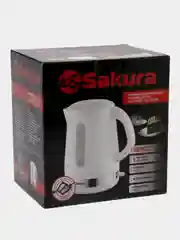 Белый чайник электрический Sakura SA-2343W, 1.7 л