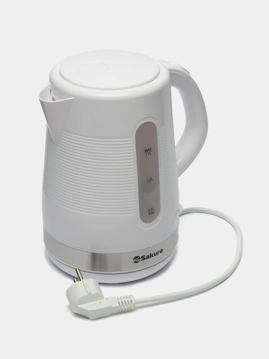 Белый чайник электрический Sakura SA-2343W, 1.7 л
