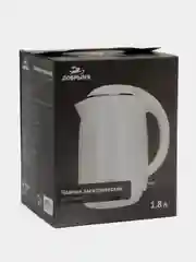 Чайник электрический Добрыня DO-1249W, белый, 1.8 л