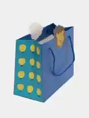 Синий подарочная упаковка детская, бумажный пакет