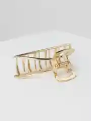 Золотой крабик металлический