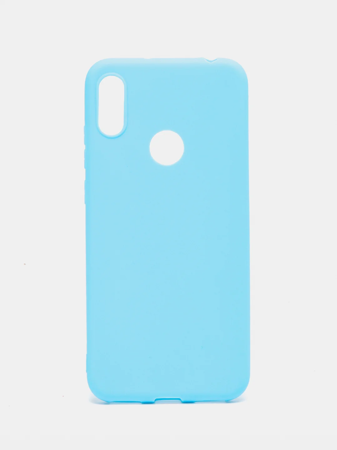 Голубой чехол силиконовый Honor 8A / 8А Prime / Huawei Y6 2019 / У6 Prime 2019 / Y6s, Хонор 8А