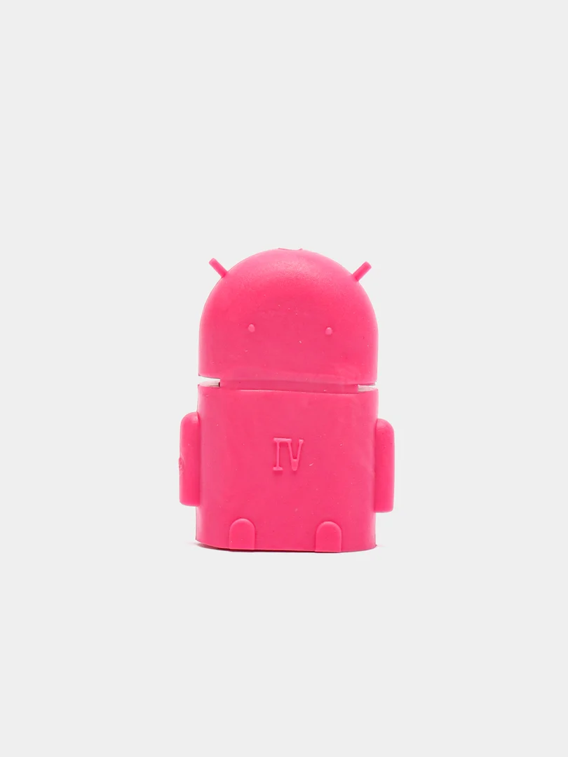 Розовый otg - Адаптер переходник с  MicroUSB  на USB 3.0 OTG