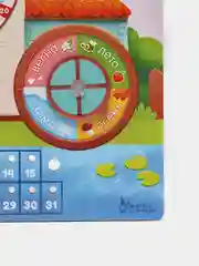 Развивающая деревянная игрушка Бизиборд "Календарь природы с часами "