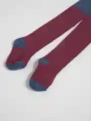 Розовый колготки детские в полоску Борисогебский трикотаж, хлопок