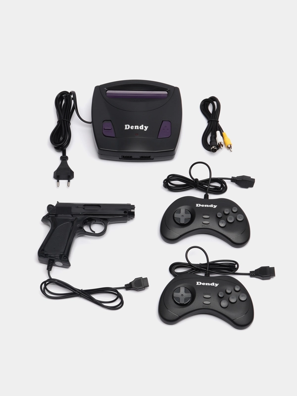 Игровая приставка Dendy King 260 встроенных игр + световой пистолет