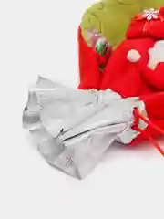 Новогодний мешочек для подарка с аппликацией "Дед Мороз", до 1.5 кг