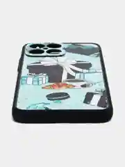 Бирюзовый чехол с рисунком на Huawei Honor X8 ( Хуавей Хонор Х8)