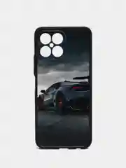Хром чехол с рисунком на Huawei Honor X8 ( Хуавей Хонор Х8)
