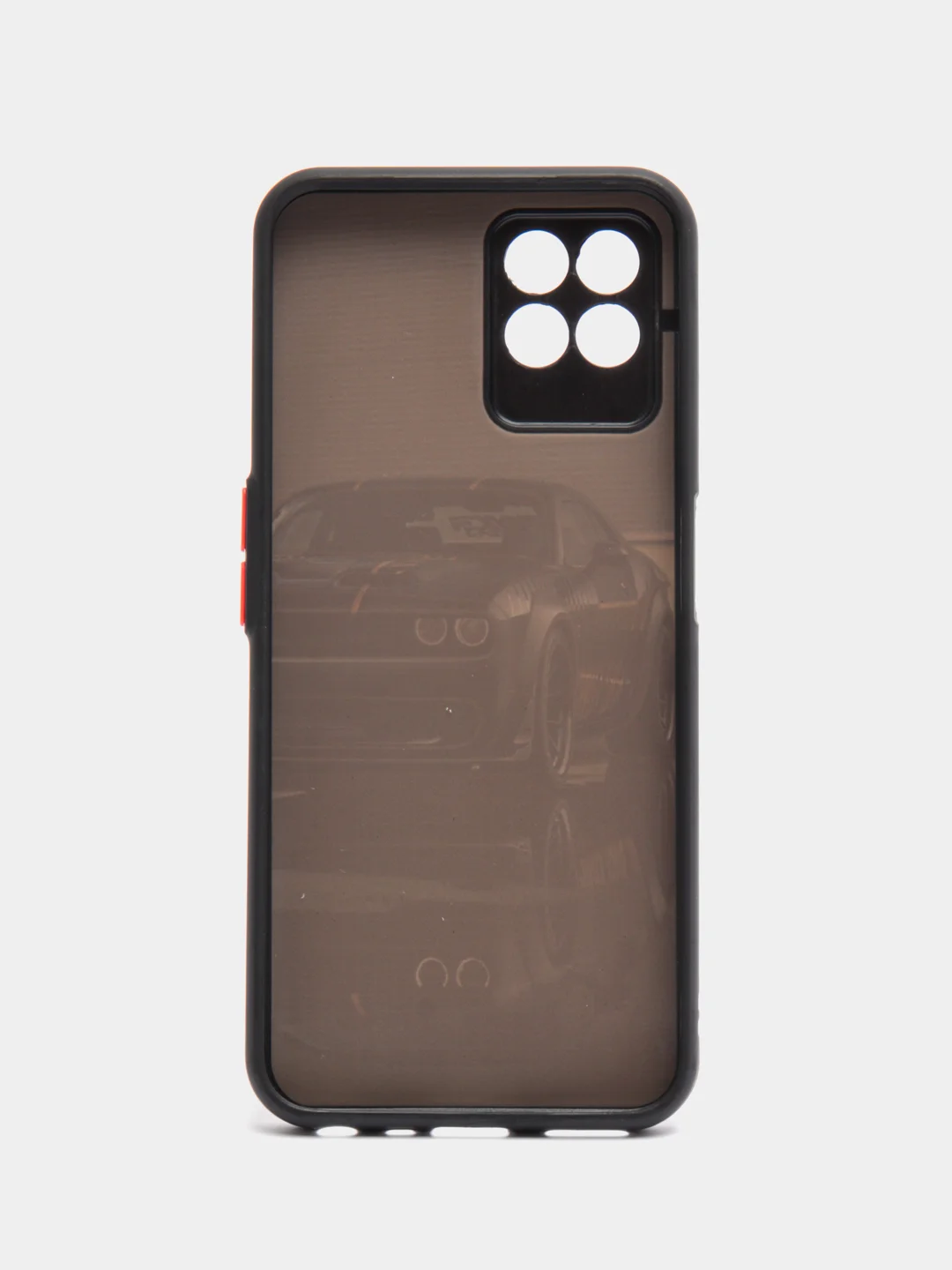 Серый чехол с рисунком на Realme 8i и Realme Narzo 50 4G (Реалми 8i и Реалми Нарзо 50 4G)