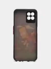 Голубой чехол с рисунком на Realme 8i и Realme Narzo 50 4G (Реалми 8i и Реалми Нарзо 50 4G)