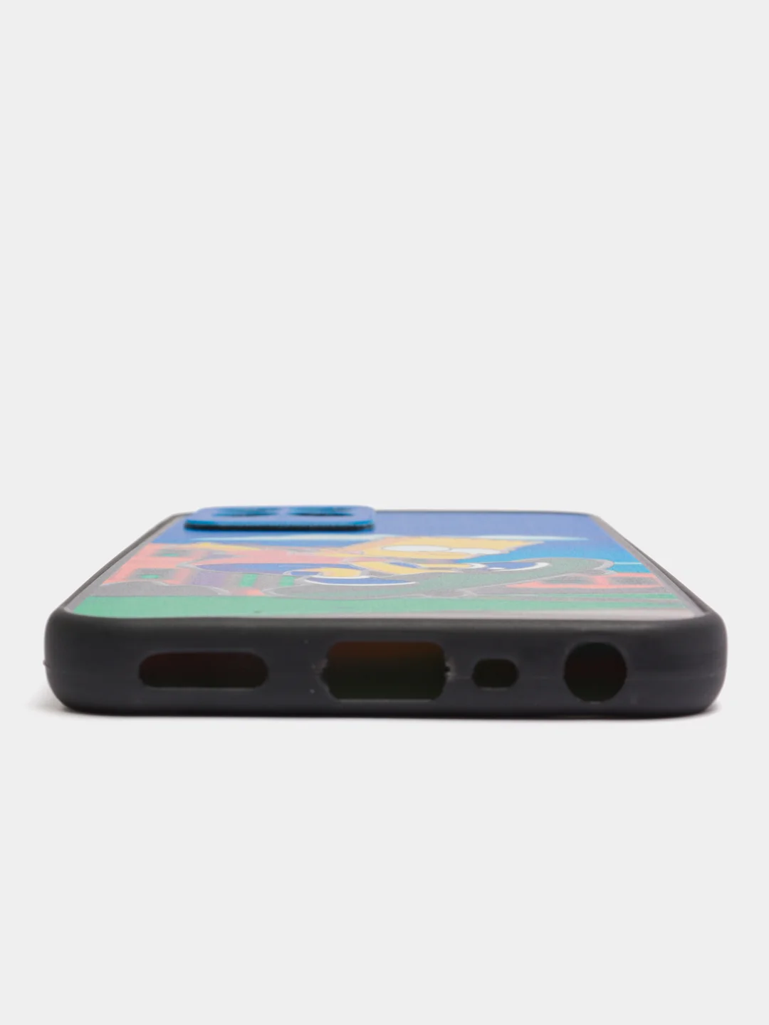 Голубой чехол с рисунком на Realme 8i и Realme Narzo 50 4G (Реалми 8i и Реалми Нарзо 50 4G)