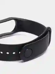 Черный силиконовый ремешок Xiaomi Mi Band 5, 6, 7, гипоаллергенный