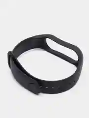 Черный силиконовый ремешок Xiaomi Mi Band 5, 6, 7, гипоаллергенный