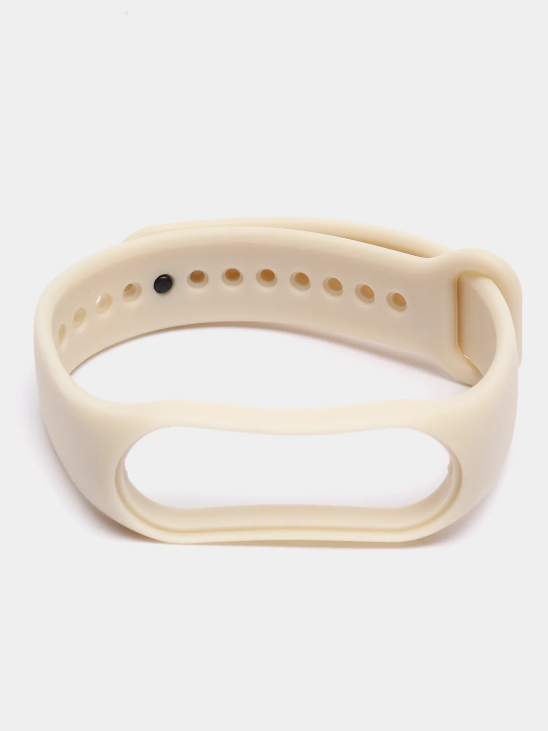 Слоновая кость силиконовый ремешок Xiaomi Mi Band 5, 6, 7, гипоаллергенный