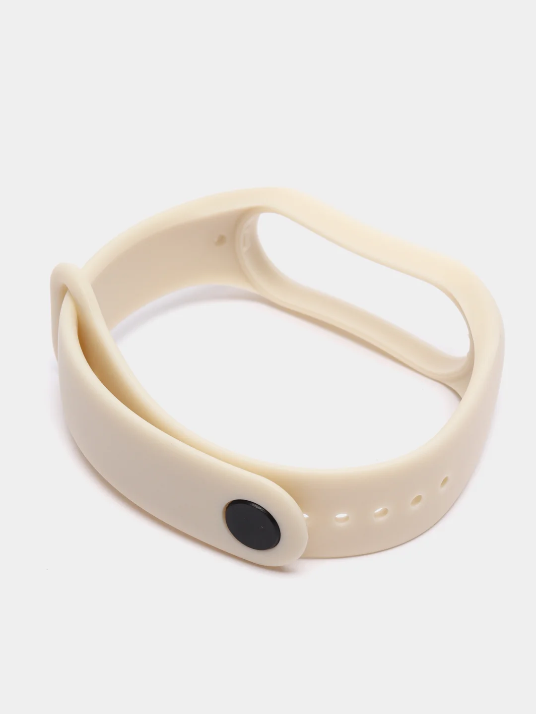 Слоновая кость силиконовый ремешок Xiaomi Mi Band 5, 6, 7, гипоаллергенный