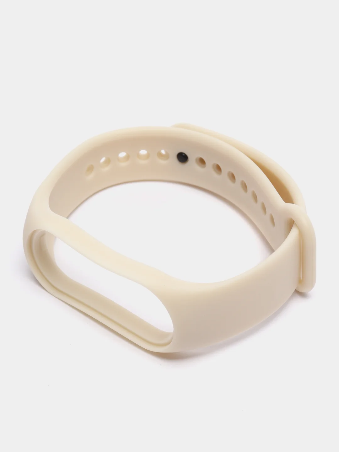 Слоновая кость силиконовый ремешок Xiaomi Mi Band 5, 6, 7, гипоаллергенный