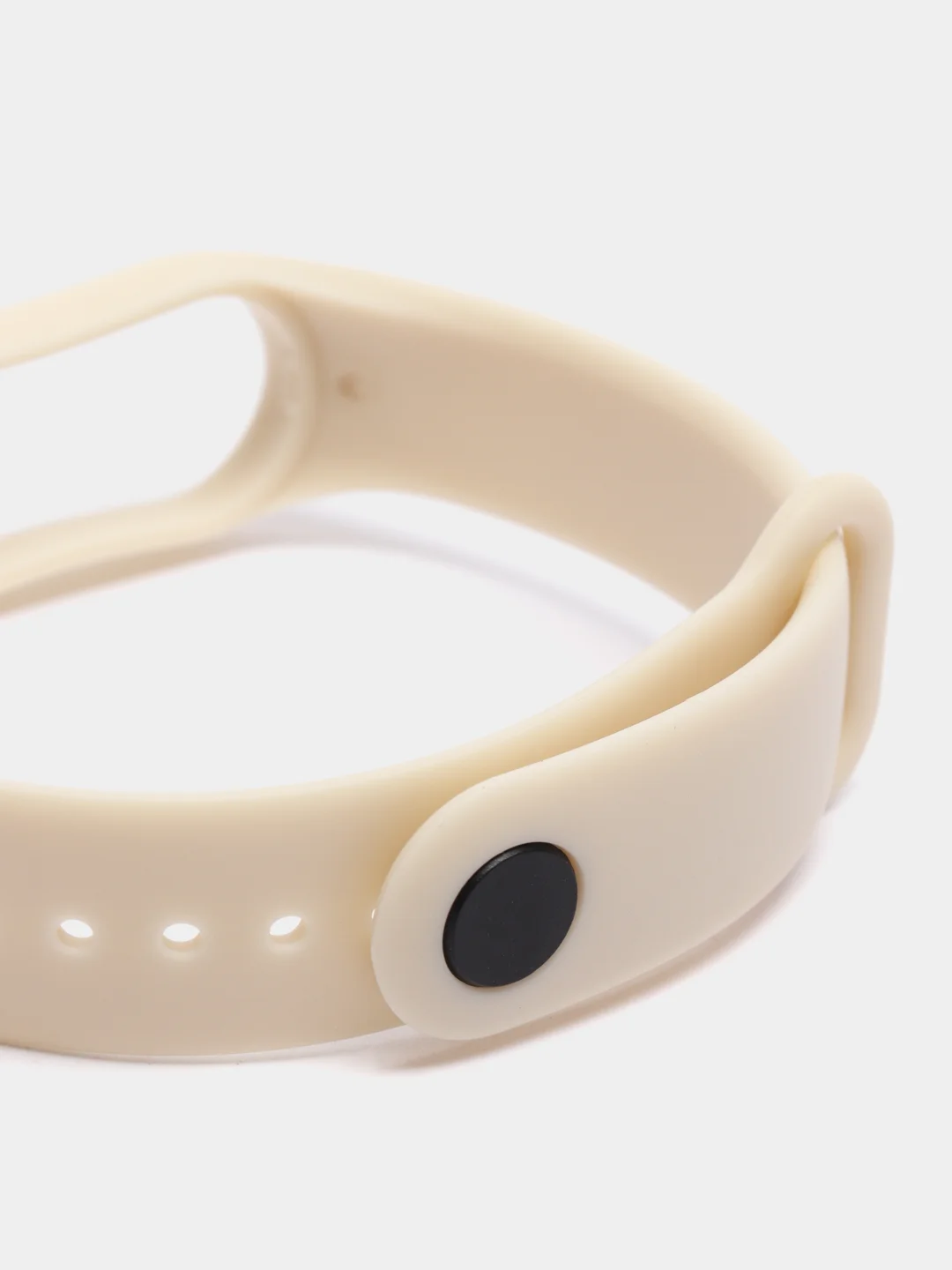 Слоновая кость силиконовый ремешок Xiaomi Mi Band 5, 6, 7, гипоаллергенный