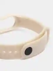 Слоновая кость силиконовый ремешок Xiaomi Mi Band 5, 6, 7, гипоаллергенный