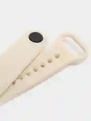 Слоновая кость силиконовый ремешок Xiaomi Mi Band 5, 6, 7, гипоаллергенный