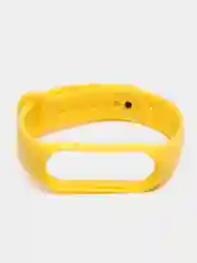 Желтый силиконовый ремешок Xiaomi Mi Band 5, 6, 7, гипоаллергенный