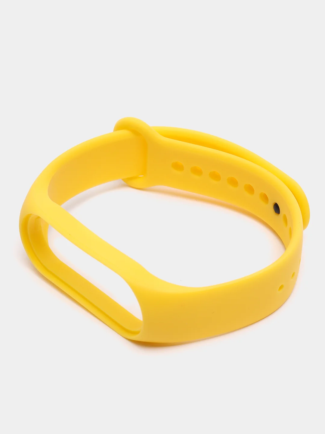 Желтый силиконовый ремешок Xiaomi Mi Band 5, 6, 7, гипоаллергенный